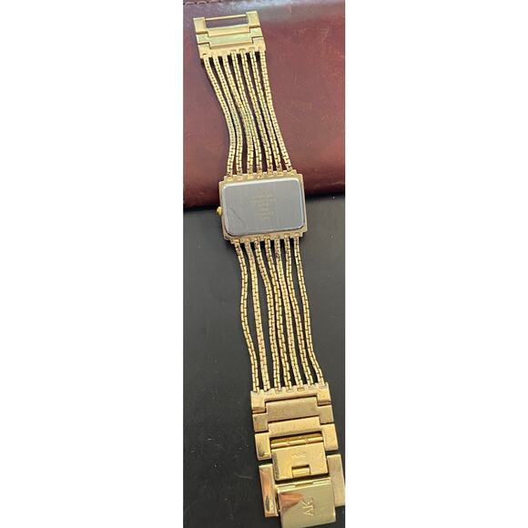 Women's 20mm Gold Tone Anne Klein Diamond Watch, 10/7670 - Picture 5 of 5